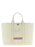 Women's Tote White Pebble Grain Calfskin