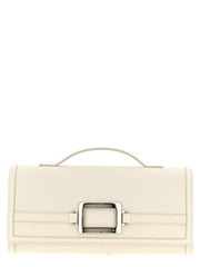 Women's Clutch White Calfskin Leather