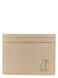 Men's Beige Calfskin Cardholder Accessory