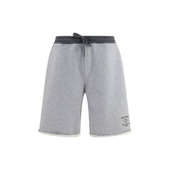 Men's Gray Cotton Bermuda Shorts
