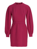 Women's Fuchsia Viscose Short Dress