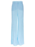Women's Blue Viscose Casual Pants