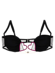Women's Black Polyamide Bra Clothing
