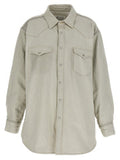 Women's White Cotton Denim Jacket Clothing