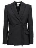 Women's Black Virgin Wool Blazer Clothing