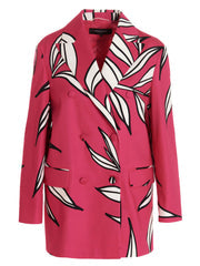 Women's Fuchsia Cotton Blazer Clothing