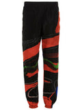 Men's Black Polyamide Athletic Pants