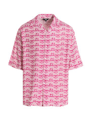 Men's Fuchsia Viscose Blouse