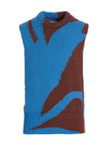 Men's Multicolor Cotton Sleeveles Sweater Clothing