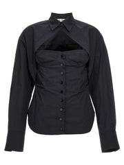 Women's Black Cotton Blouse