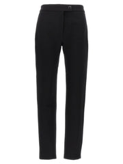 Women's Black Elastane Skinny Pants