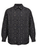 Men's Gray Polyamide Shell Jacket Clothing