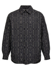 Men's Gray Polyamide Shell Jacket Clothing