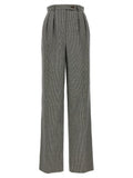 Women's Bicolor Elastane Casual Pants