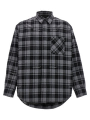 Men's Gray Cotton Shell Jacket Clothing