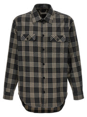 Men's Gray Cotton Blouse
