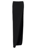 Women's Black Lamb Leather Mini Skirt