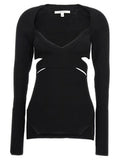 Women's Black Viscose Cardigan Clothing