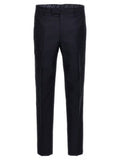 Men's Blue Cotton Dress Pants