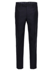 Men's Blue Cotton Dress Pants