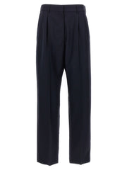 Women's Blue Virgin Wool Pants