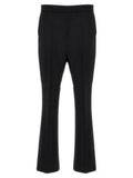 Women's Black Virgin Wool Cropped Pants