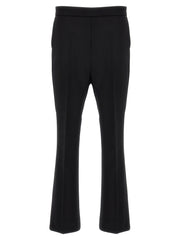 Women's Black Virgin Wool Cropped Pants