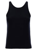 Women's Blue Virgin Wool Tank Tops