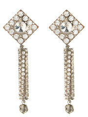 Women's Silver Plastic Earrings