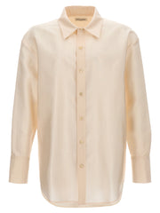 Men's Beige Acetate Blouse