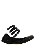 Women's Black Lamb Leather Ballet Flats