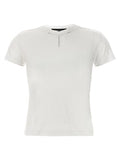 Women's White Viscose T-Shirt