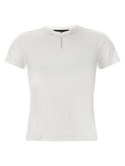 Women's White Viscose T-Shirt