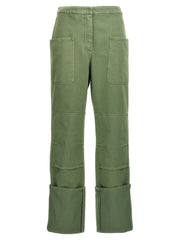 Women's Bicolor Cotton Casual Pants