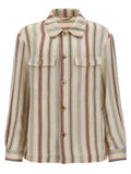 Men's Multicolor Linen Blouse