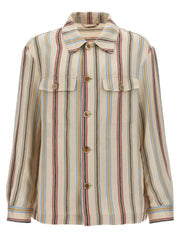 Men's Multicolor Linen Blouse