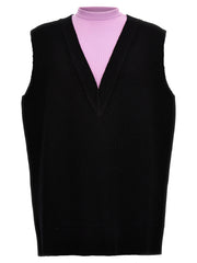 Men's Multicolor Wool Sleeveles Sweater Clothing