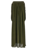 Women's Bicolor Silk Mini Skirt