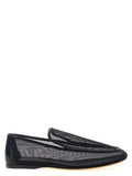 Women's Black Polyamide Slip-On Loafers