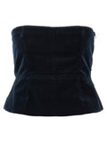 Women's Blue Cotton Tank Tops