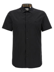 Men's Black Cotton Blouse