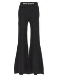 Women's Black Viscose Flared Pants