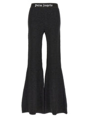 Women's Black Viscose Flared Pants