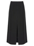 Women's Black Virgin Wool Mini Skirt