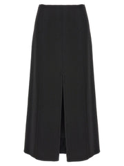 Women's Black Virgin Wool Mini Skirt