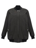 Men's Black Cotton Bomber Clothing