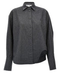 Women's Gray Wool Blouse