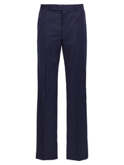 Men's Blue Wool Dress Pants
