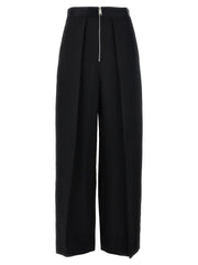 Women's Black Viscose Casual Pants