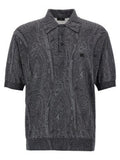 Men's Multicolor Silk Polo Shirt